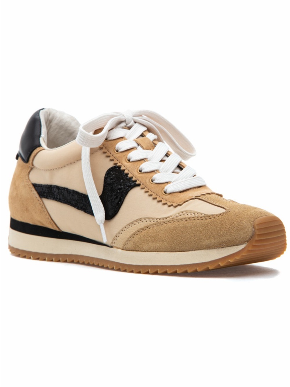 Dolce Vita Women's B.NTCD Neutral Tan & Black Women's Casual Sneakers 7.5